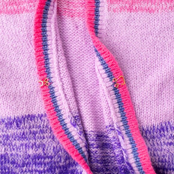Lilly Pulitzer Women's Small Cardigan Sweater Pink Purple Ombre Knit - Picture 7 of 10